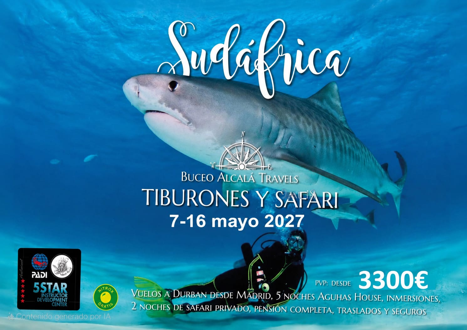 Sudáfrica 7-16 mayo 2027. 3300€